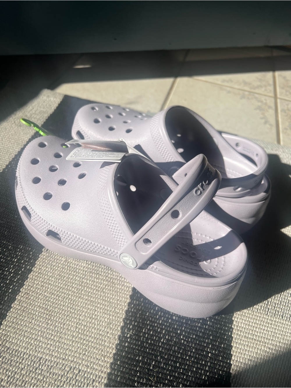 CROCS Platform Clog in Light Lavender